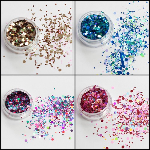 Wax melts chunky - mixed, glitter