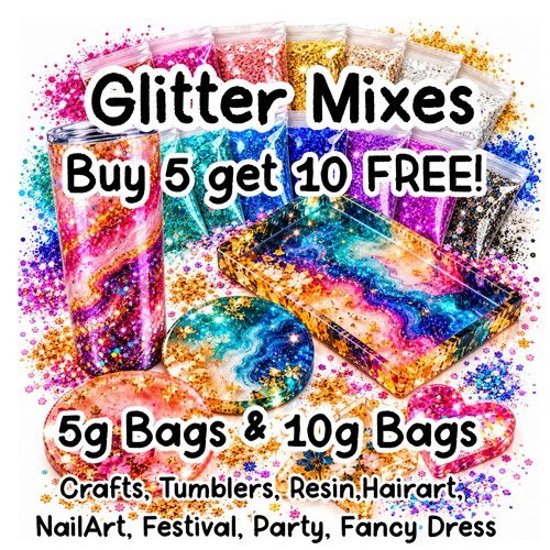 Chunky crafts glitter mixes - crafts,