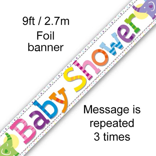 Baby shower 9ft - baby, holographic