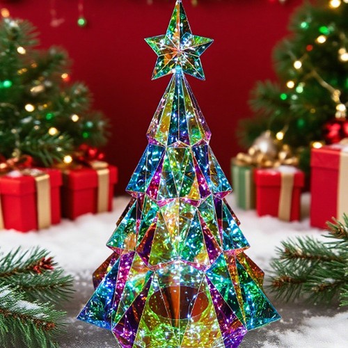 Rgb holographic christmas - rgb, tree