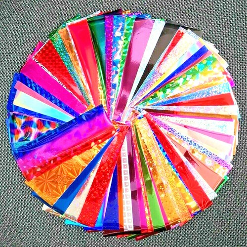 Nail art foils 50 mixed - nail,