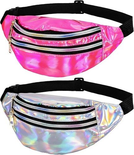 Shiny bumbag holographic waist - shiny, bumbag,holographic