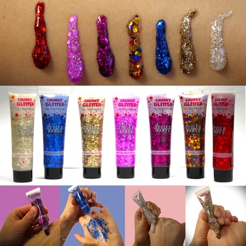Holographic chunky face body - chunky,