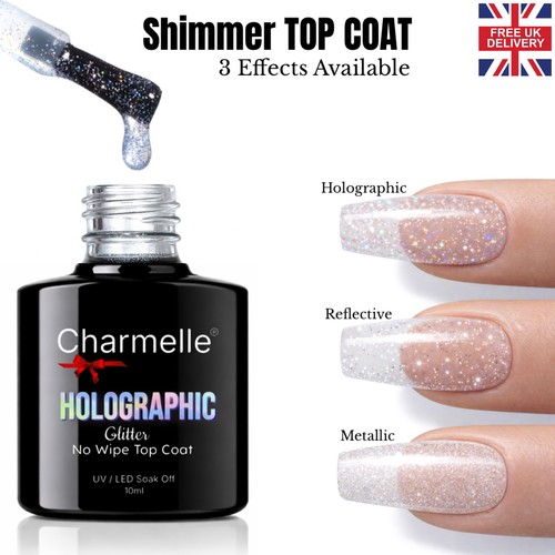 Glitter wipe top coat nail - glitter,