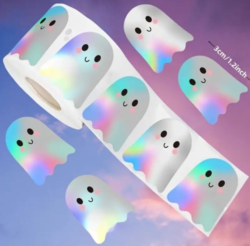 50x ghost holographic stickers - 50x,
