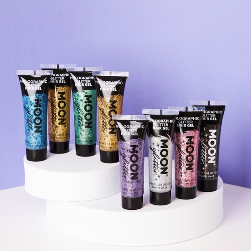 Moon glitter holographic - moon,