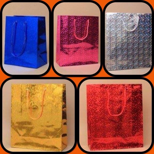Holographic gift bags - holographic,