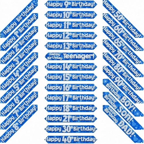 9ft blue silver holographic - blue,