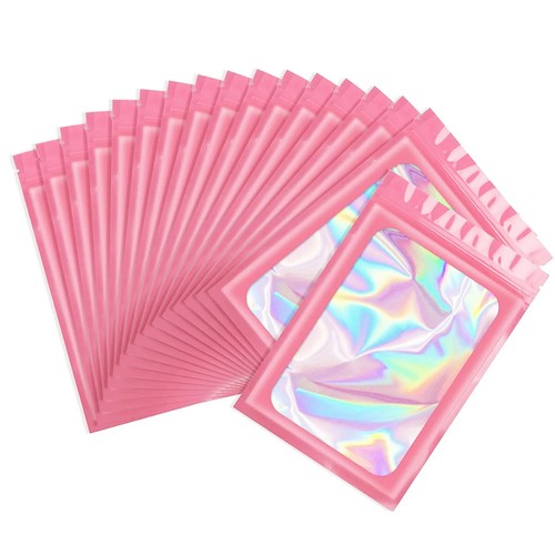 50pcs holographic ziplock - holographic,