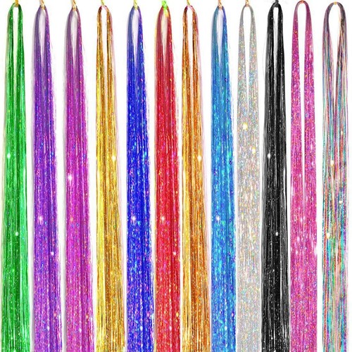 Holographic hair tinsel - holographic,