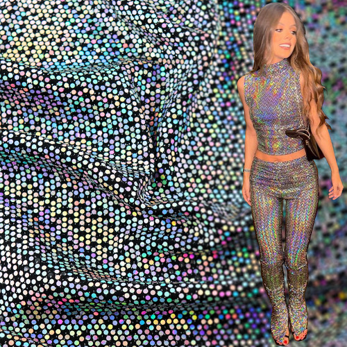 Holographic sequin lurex - holographic,