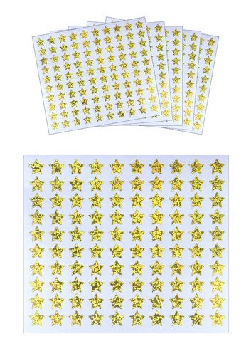 000 gold star stickers - 1, -5,