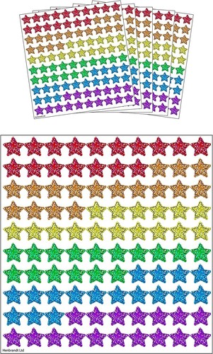 Holographic star stickers - holographic,